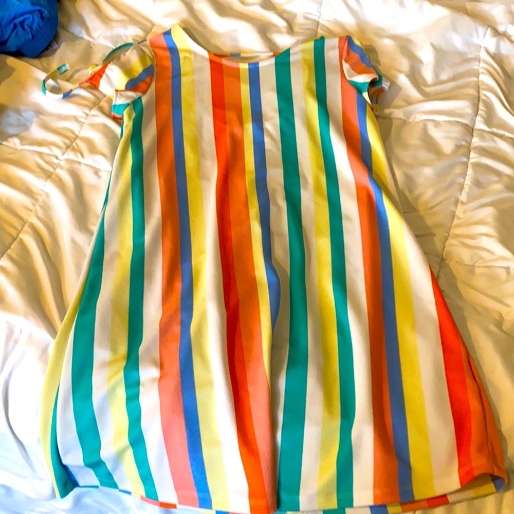 Colorful striped dress